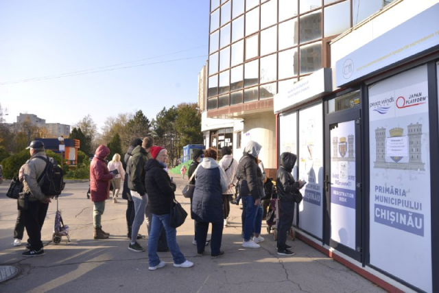 The number of Ukrainian refugees receiving temporary protection in Chisinau is on the rise